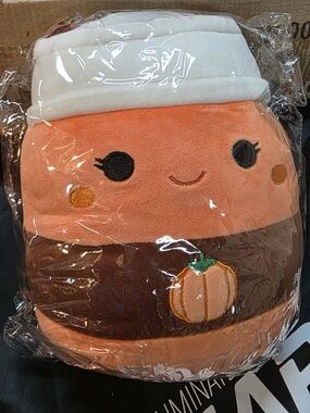 Cute Pumpkin Plush Squishmallow-Style Plush